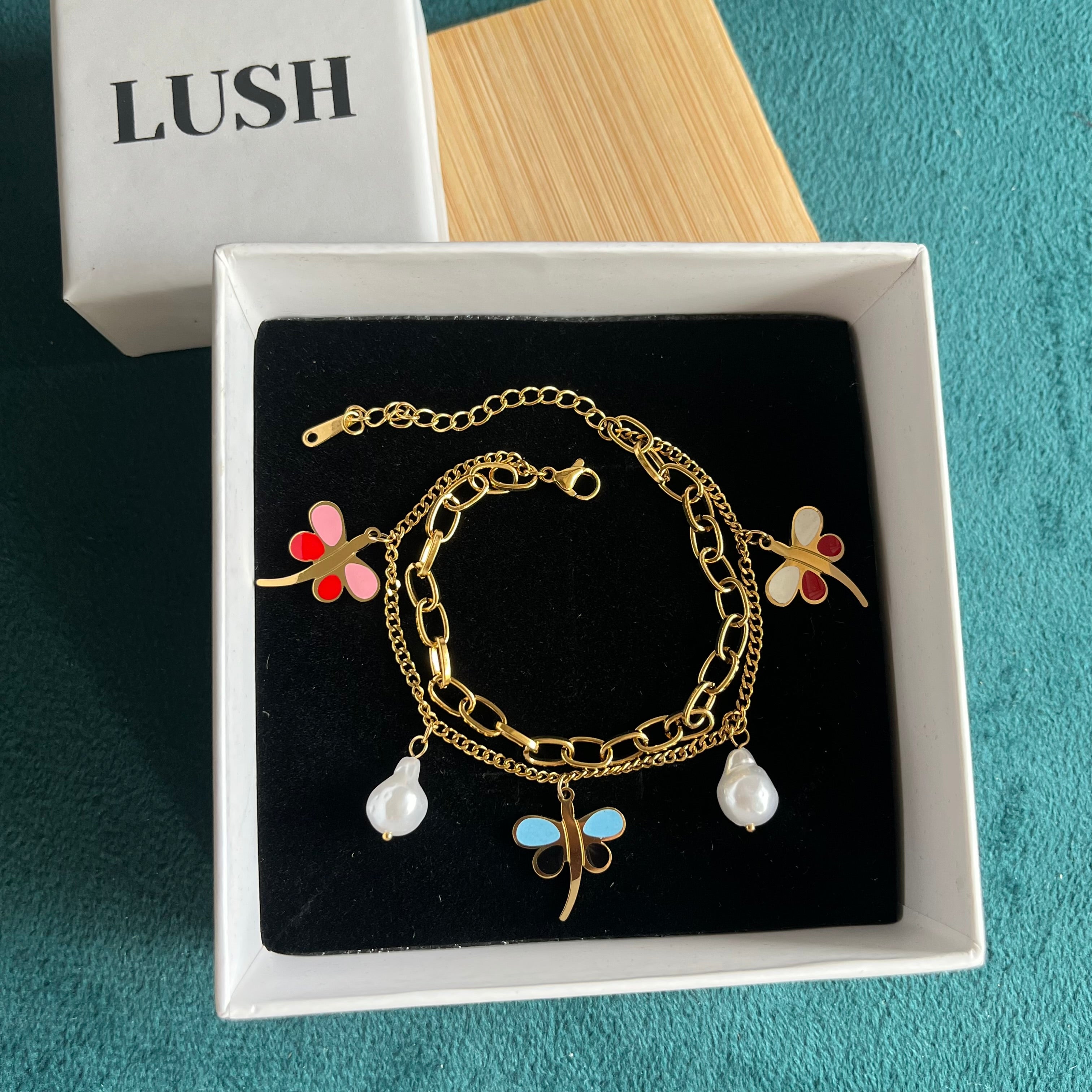 Butterfly Garden Charm Bracelet