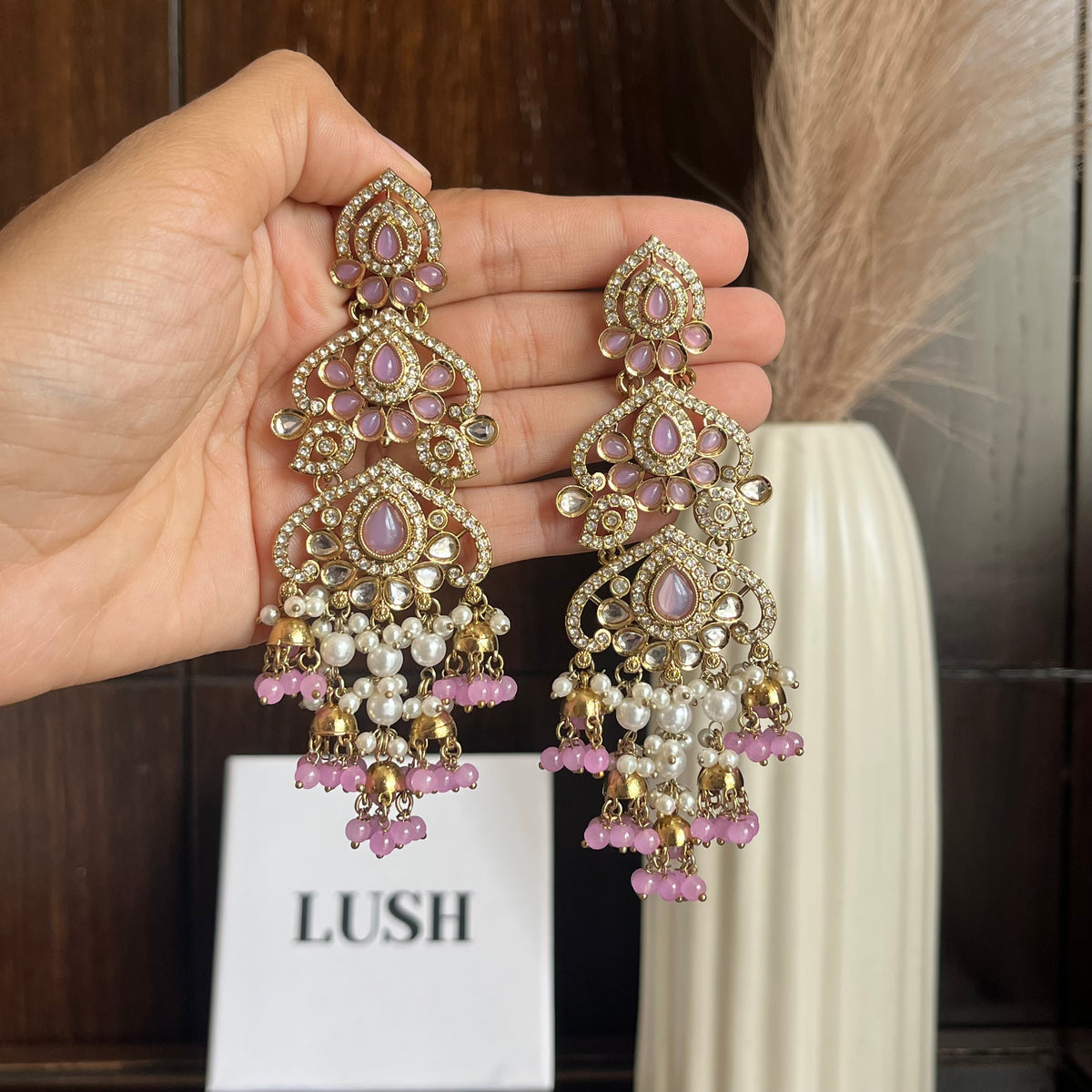 Zaria pearl earrings