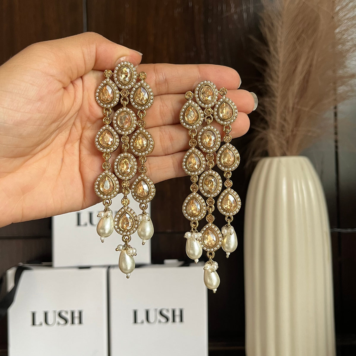 Grace drop earrings