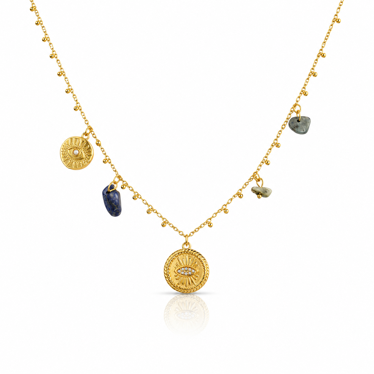 Celestial Guardian Charm Necklace