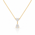 Heart & Teardrop Crystal Pendant
