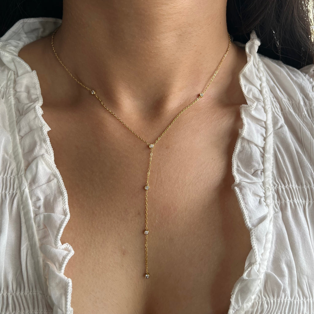 Celeste Y-Drop Necklace