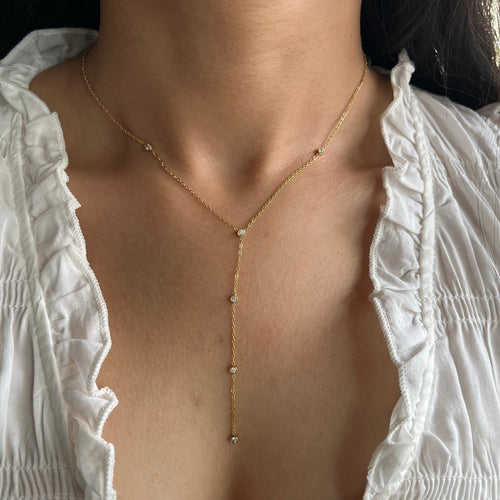 Celeste Y-Drop Necklace