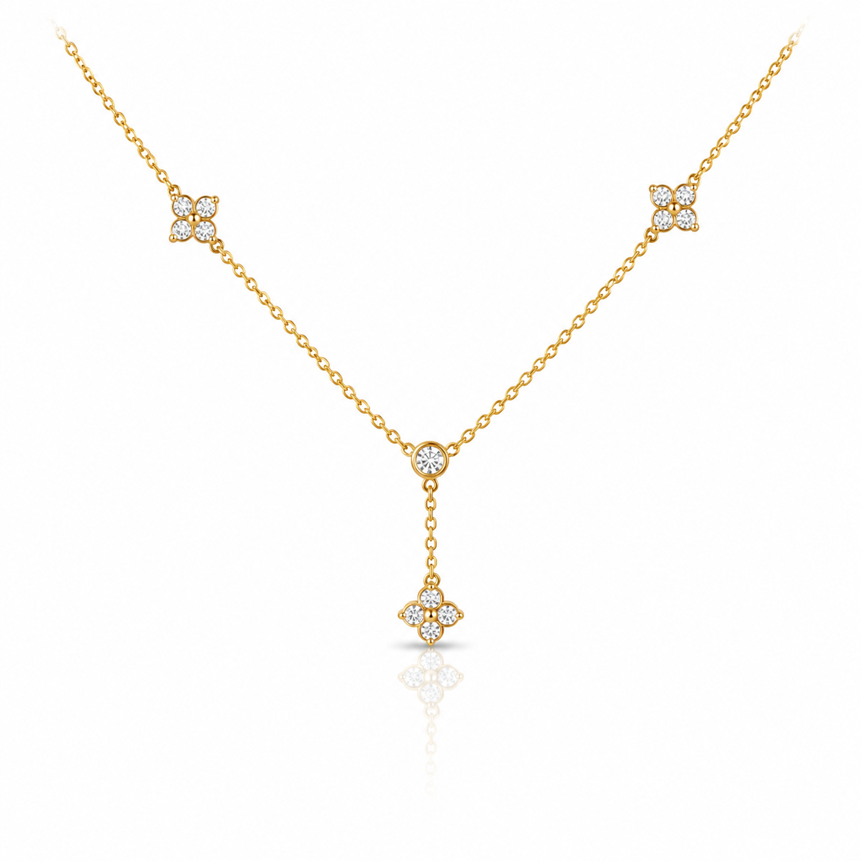 Clover Drop Necklace