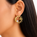 Celestial Glow Stud Earrings