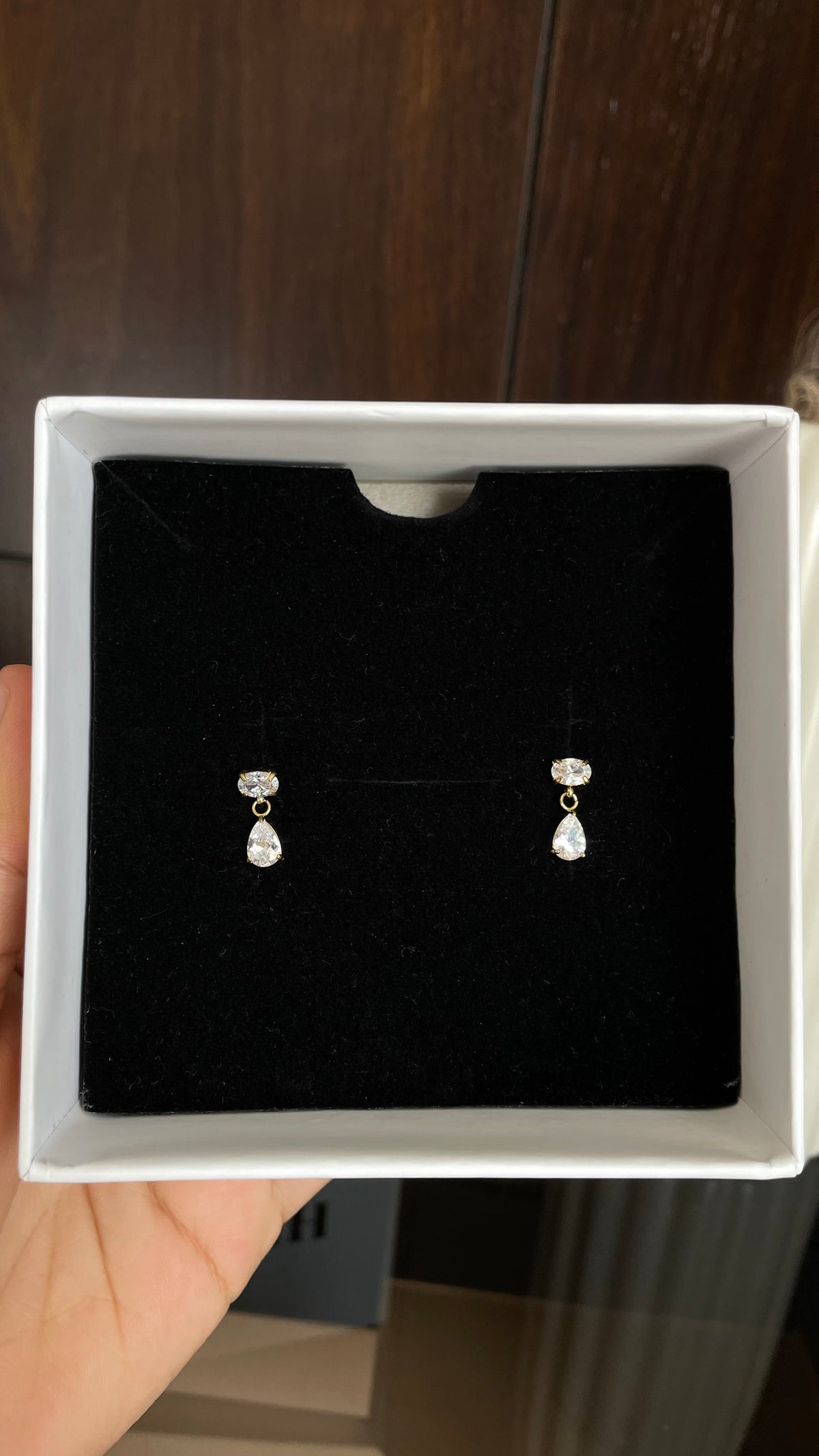 Teardrop Crystal Studs
