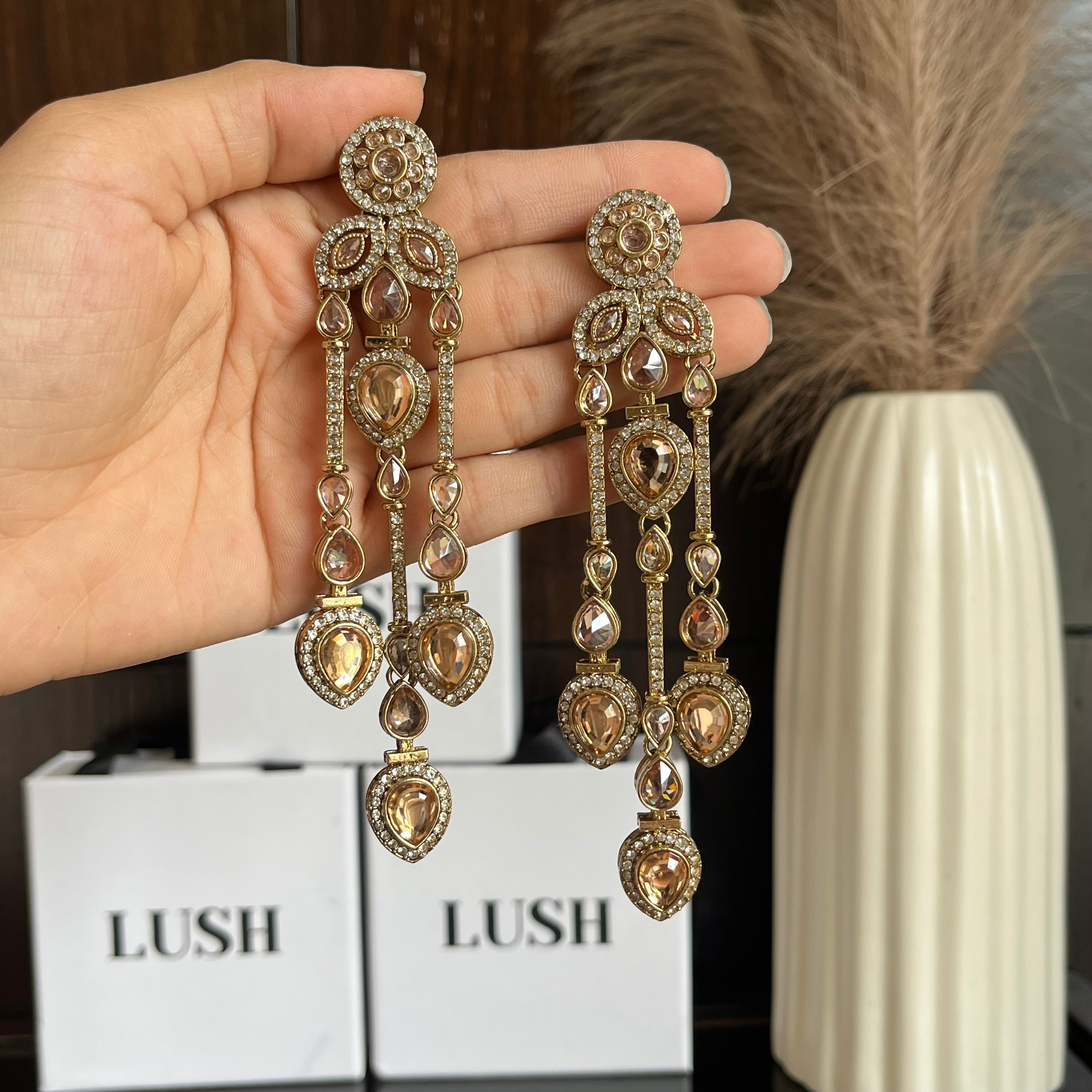 Zaria Crystal Drop Earrings