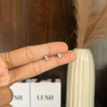 Dainty Sparkle Silver Studs (ball back)