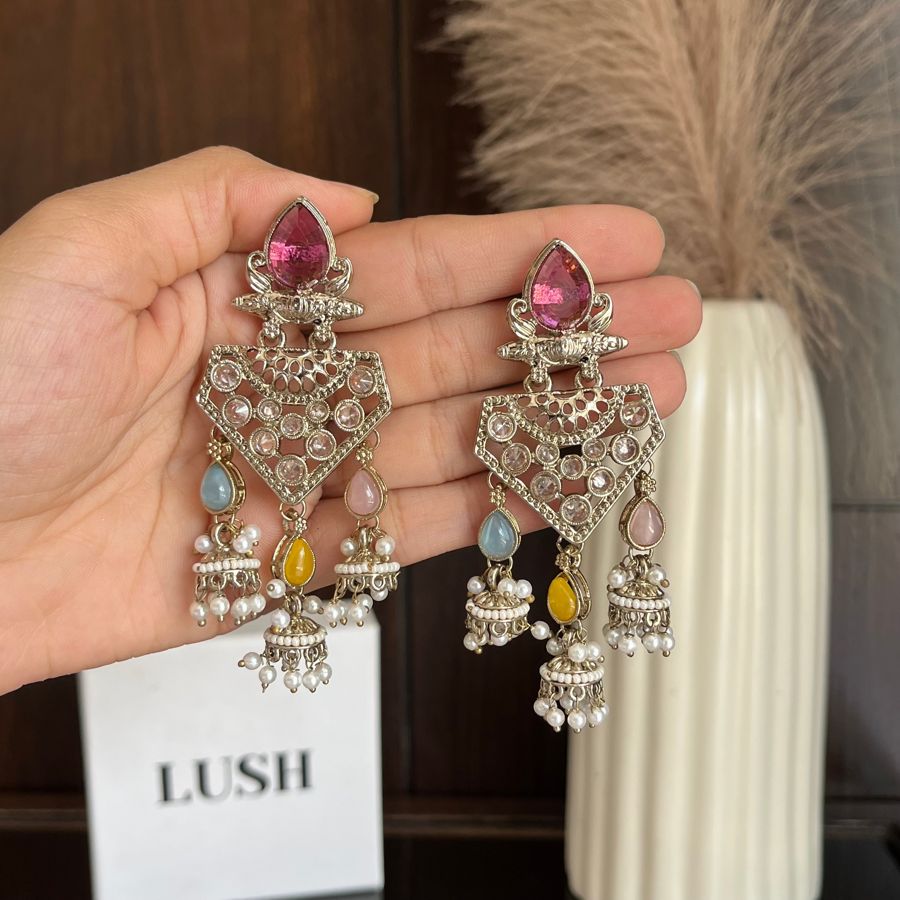 Meher Jhumka Statement Earrings