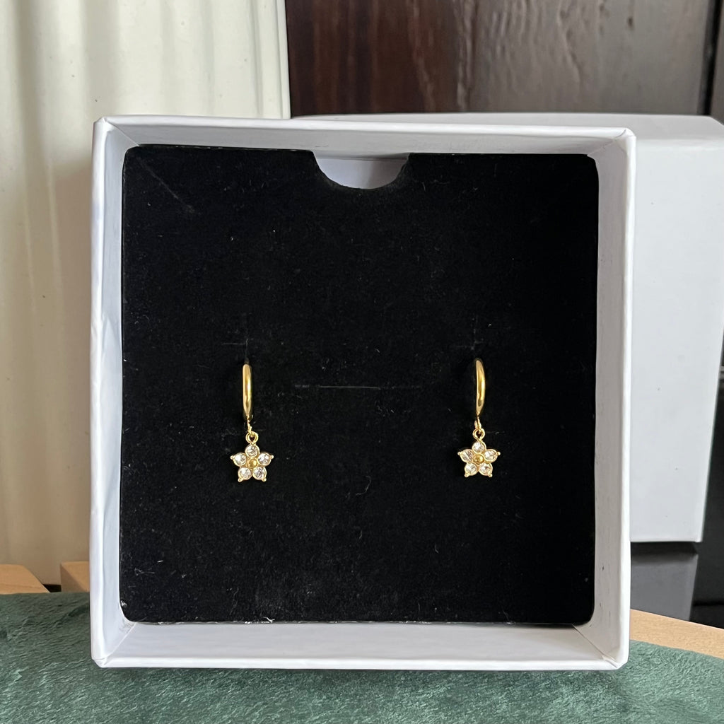 Floral Sparkle Set — Earrings & Bracelet
