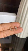 Crystal Cluster Drop Studs(ball back)