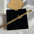Crystal Swan Mesh Bracelet