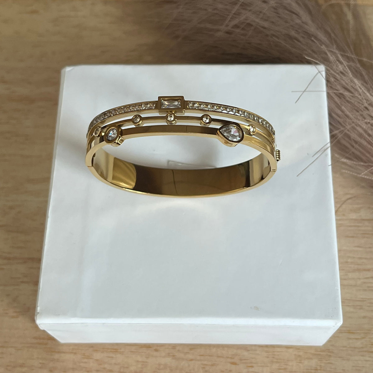 Celeste Crystal Cuff Bracelet Standard Size