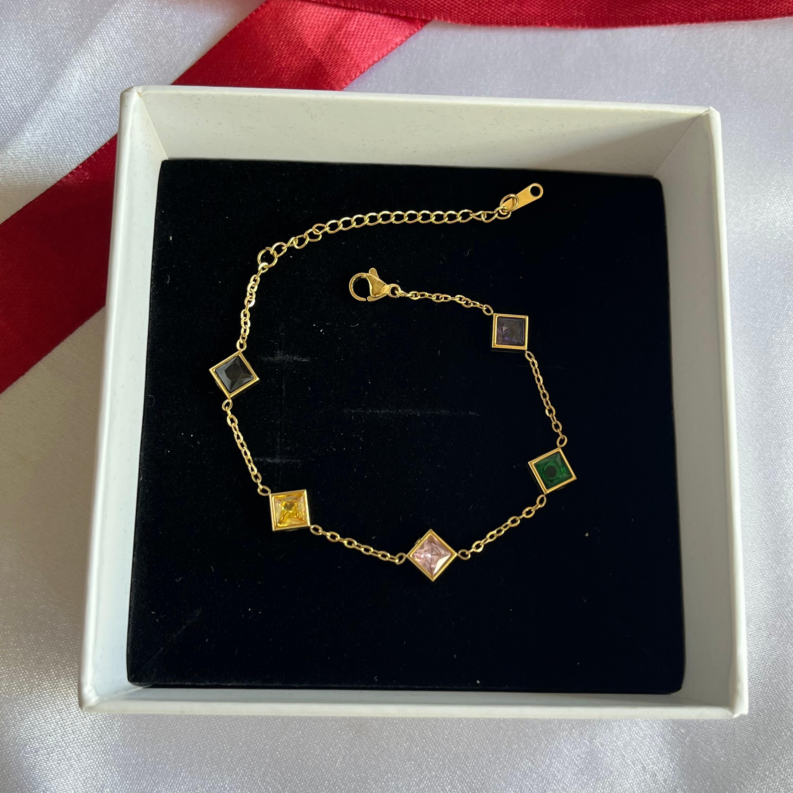 Multicolor Gem Station Bracelet
