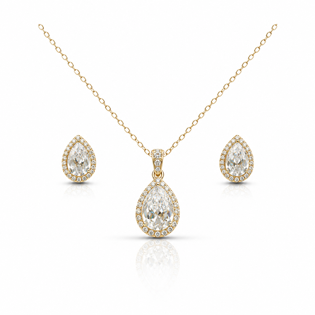 Teardrop Crystal Elegance Set