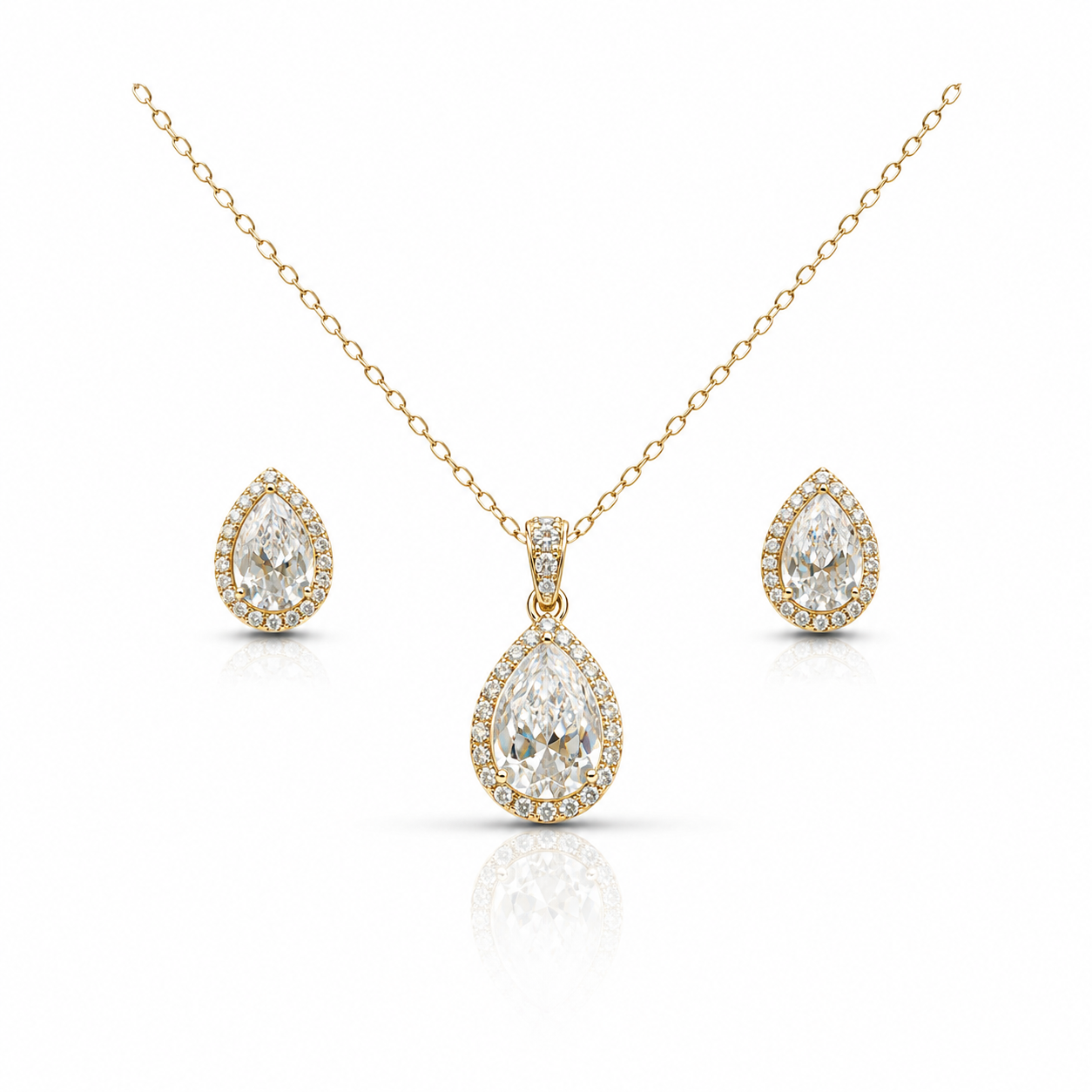Teardrop Crystal Elegance Set