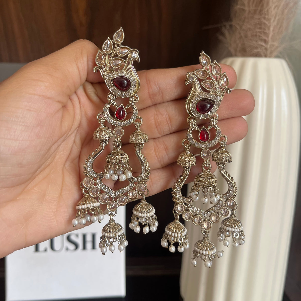 Mayura Jhumka Earrings