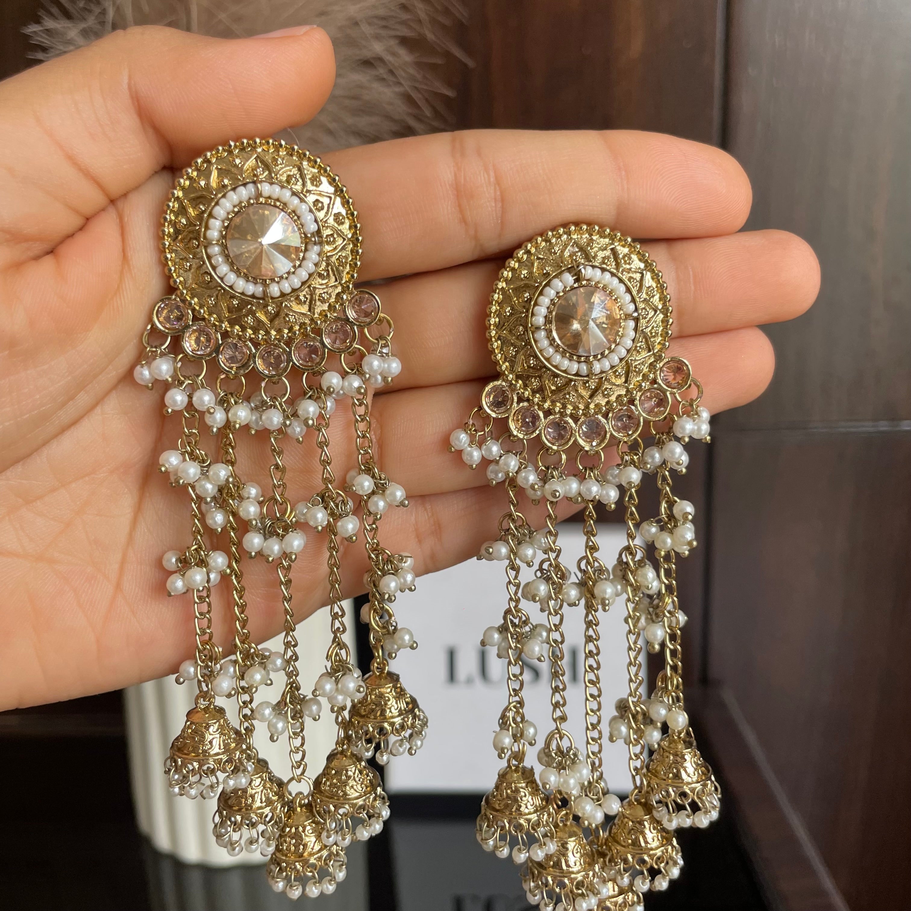 Mehr Jhumki Tassel Earrings