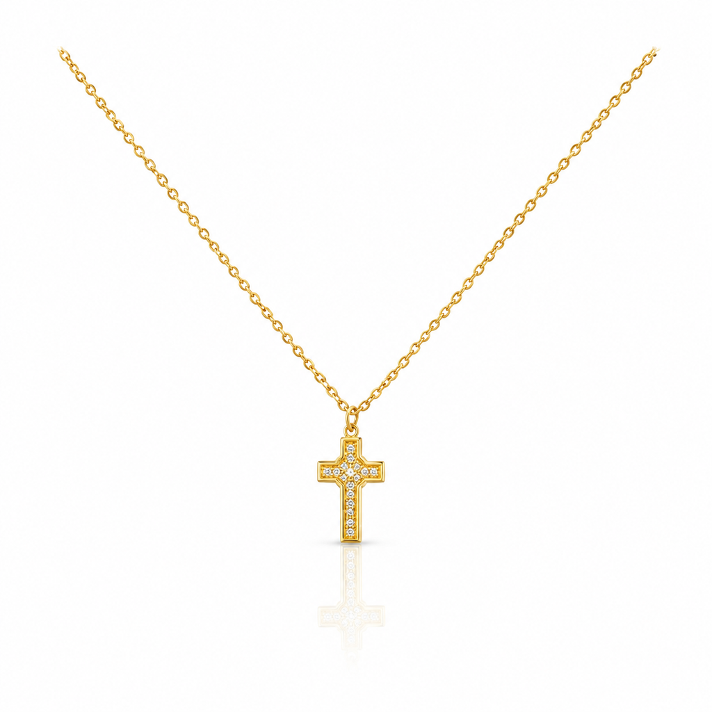 Crystal Cross Necklace
