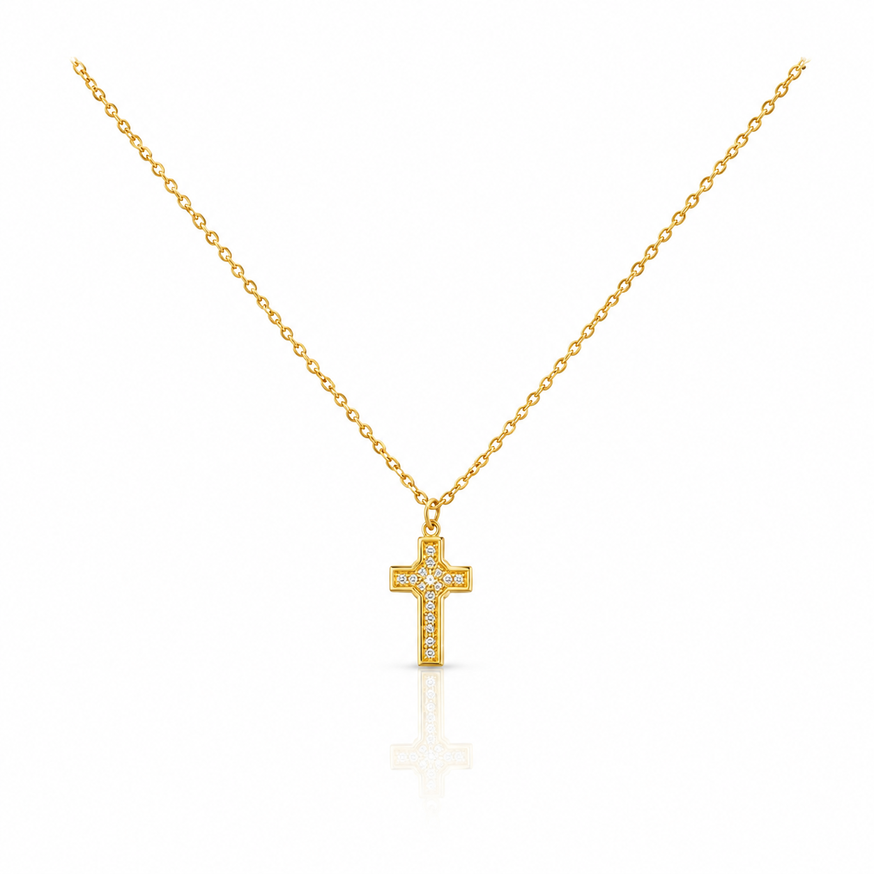 Crystal Cross Necklace