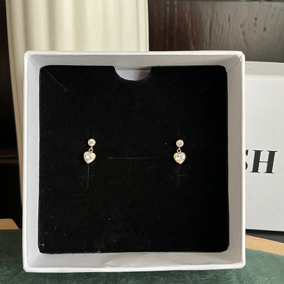 Heart Drop Earrings