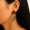 Safari Zebra Charm Earrings