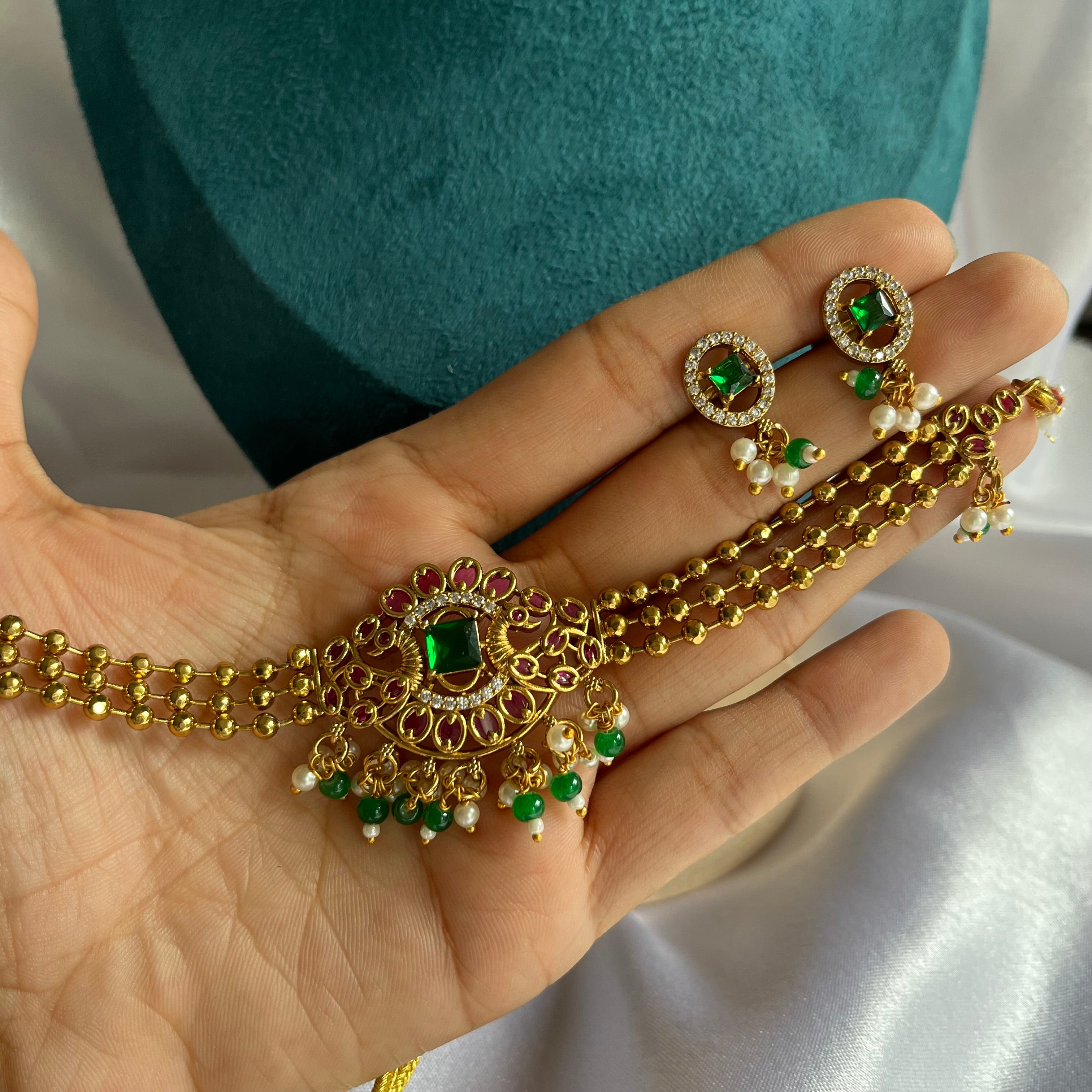 Emerald Heritage Choker Set