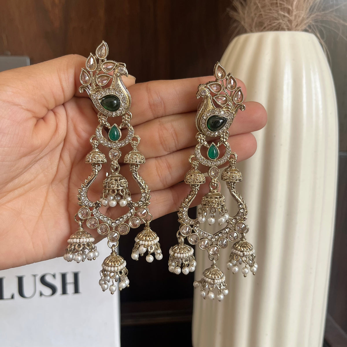 Mayura Jhumka Earrings