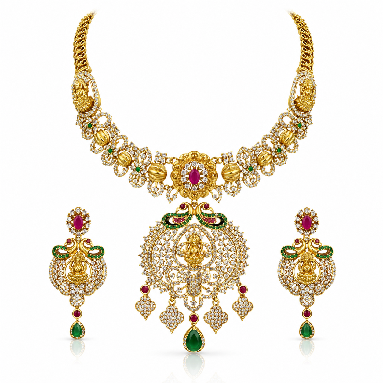 Laxmi temple necklace set