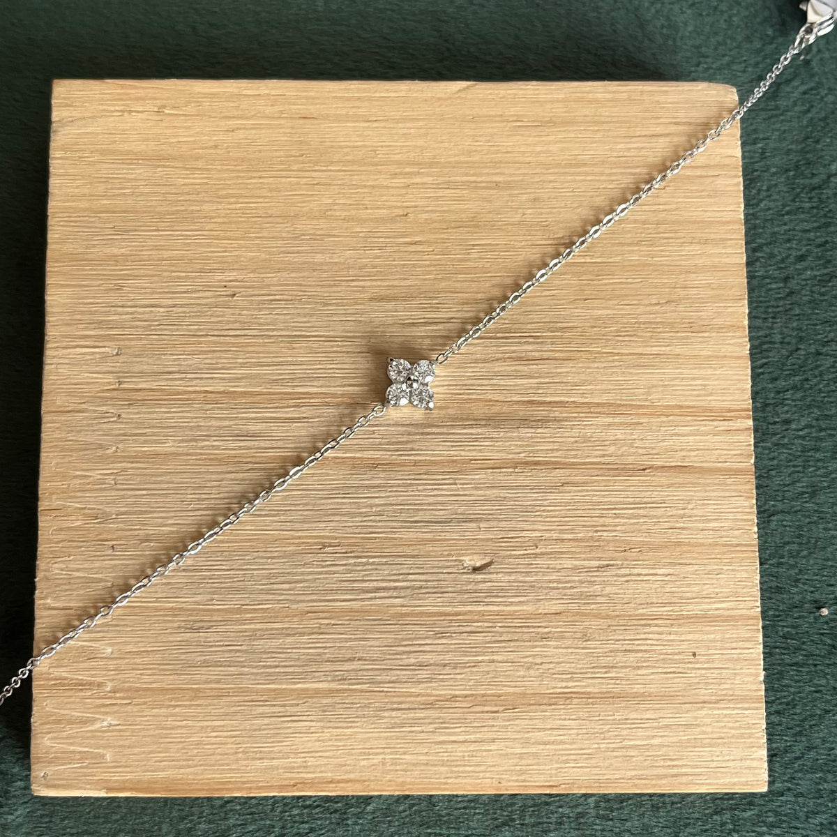 Crystal Clover Bracelet
