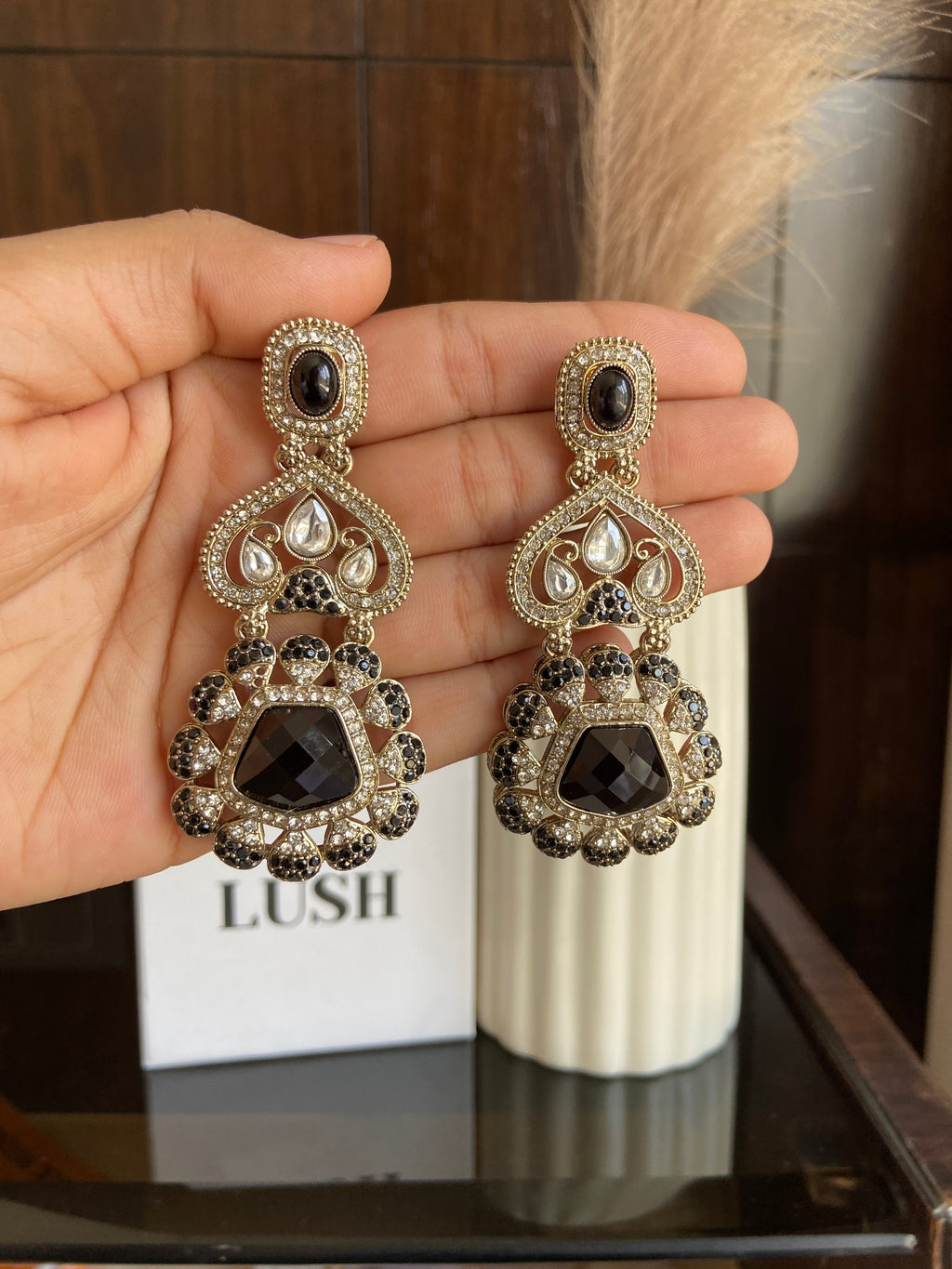 Kundan Drop Earrings