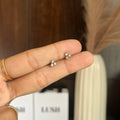 Tiny silver studs (ball back)