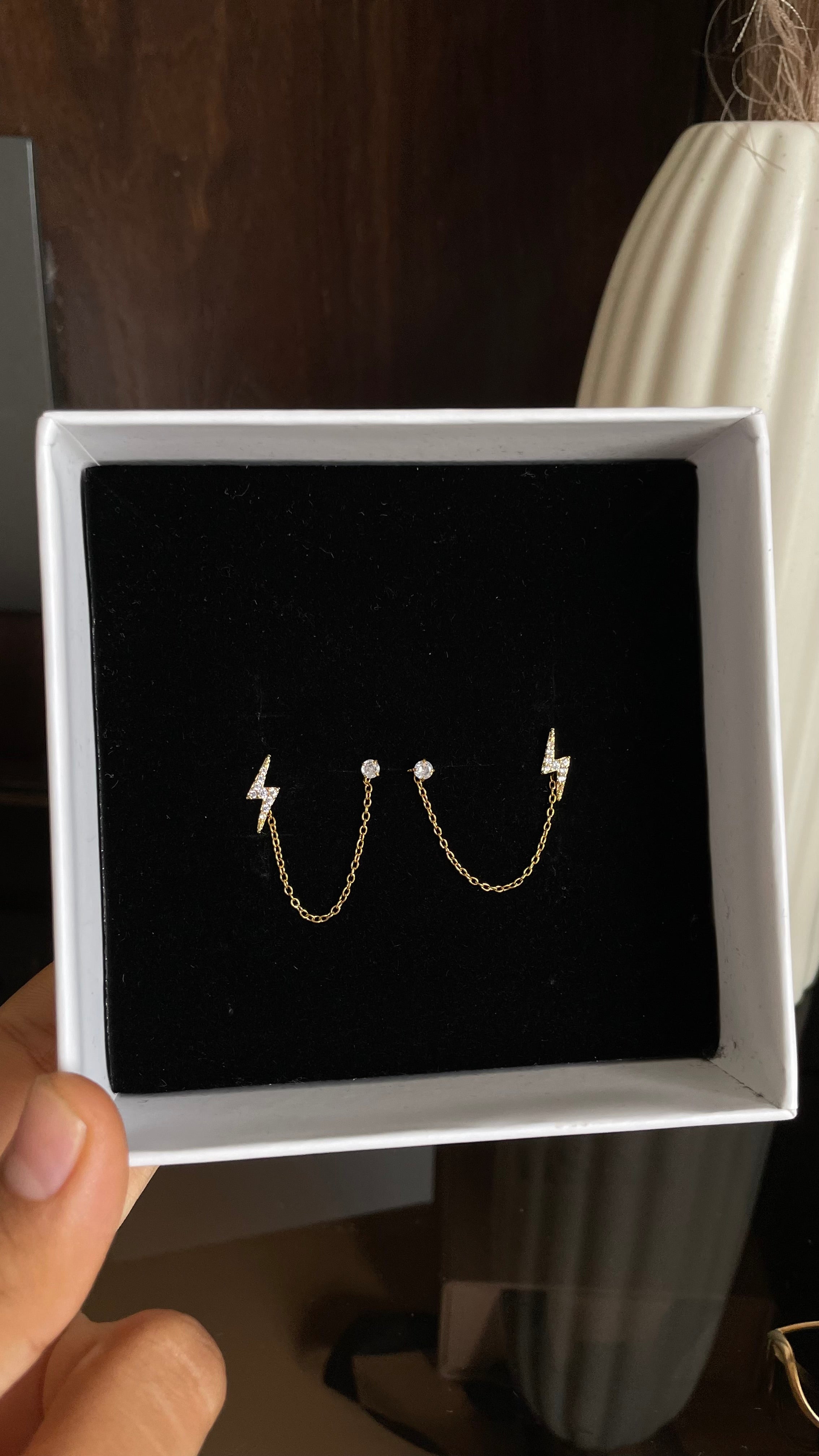 Lightning Link Earrings (ball back)