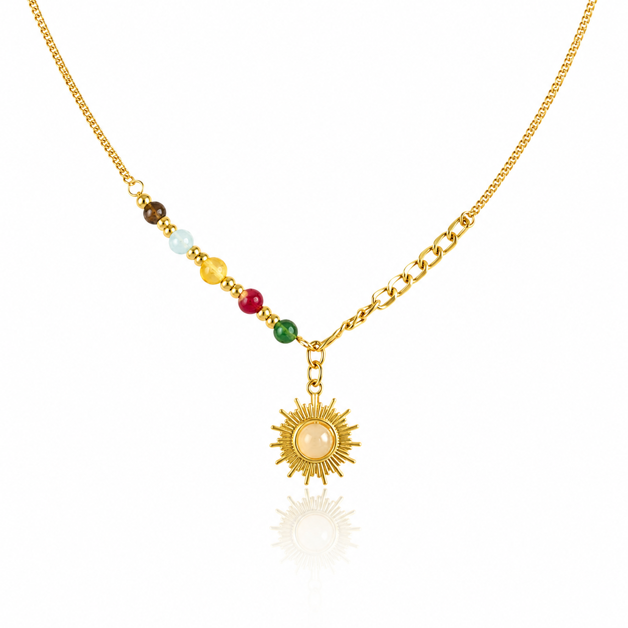 Soleil Gemstone Pendant Necklace
