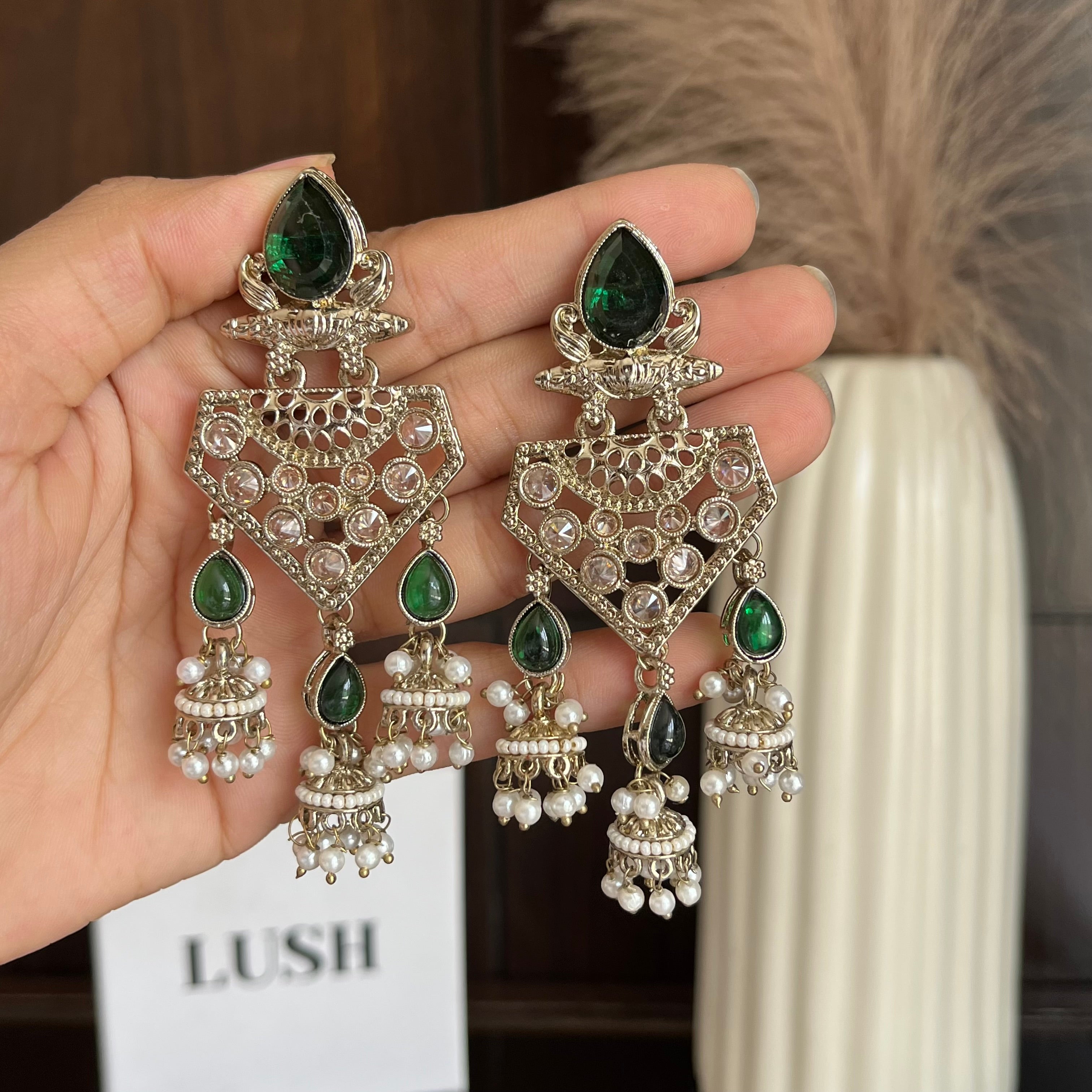 Meher Jhumka Statement Earrings