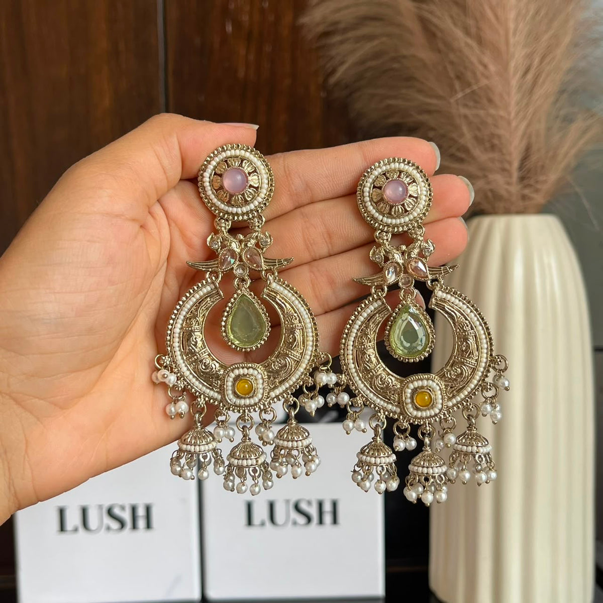Noor chandbali earrings