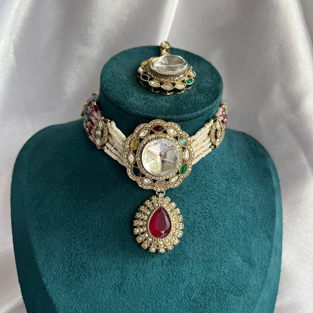 Royal Mirror Choker Set