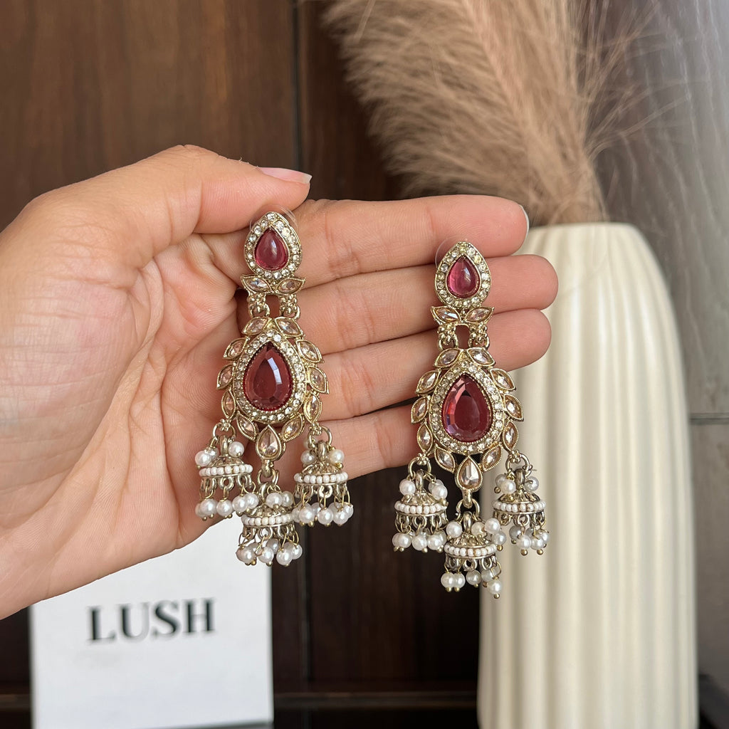 Pearl Jhumka Earrings