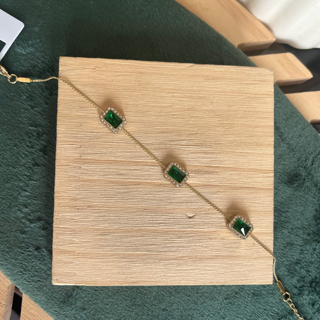 Emerald Trio Bracelet