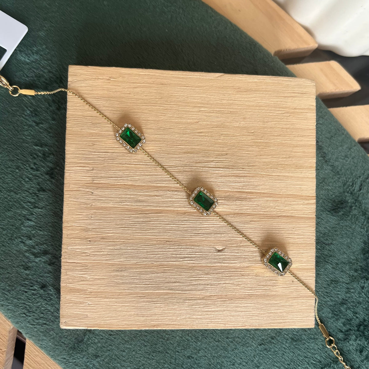 Emerald Trio Bracelet