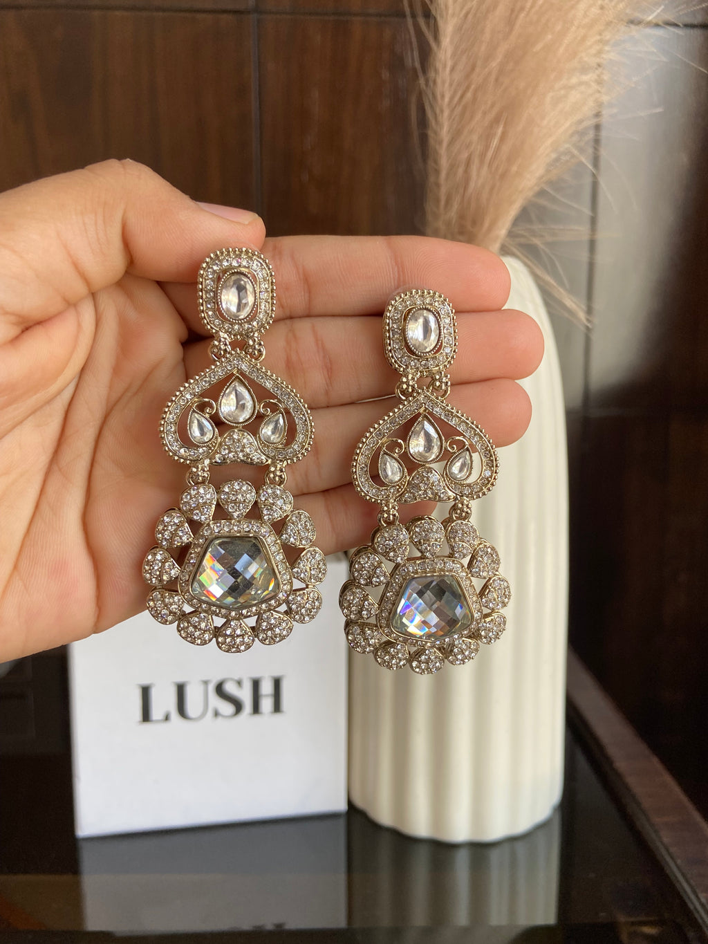 Kundan Drop Earrings