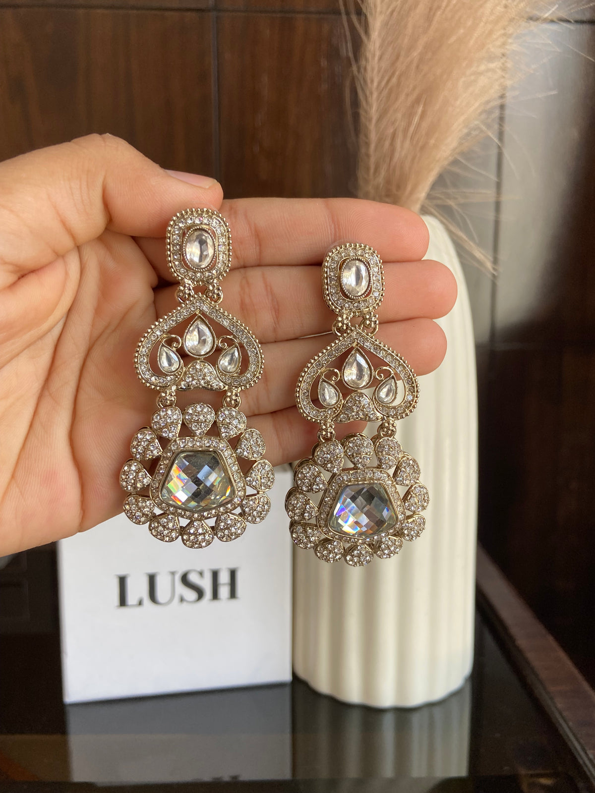 Kundan Drop Earrings
