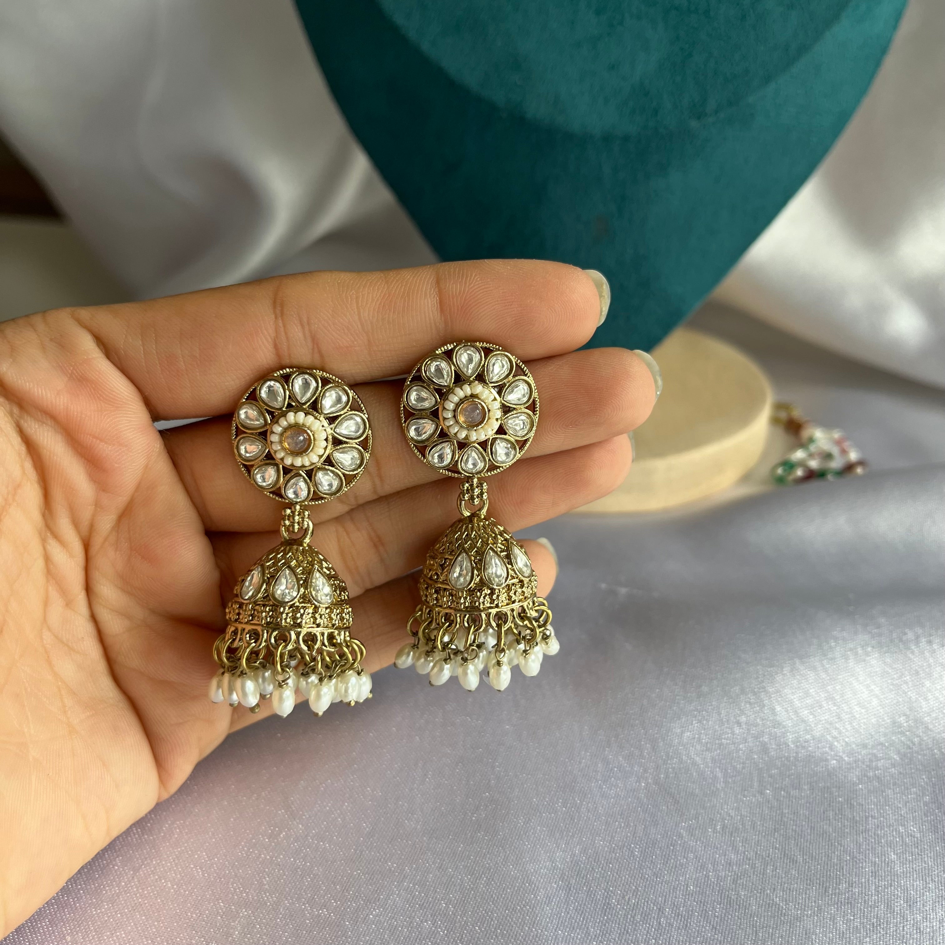 Pastel Jhumka Choker Set