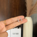 Celeste Silver Studs (flatback)