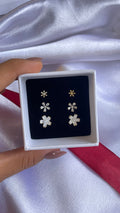 Daisy bloom earrings(set of 3)
