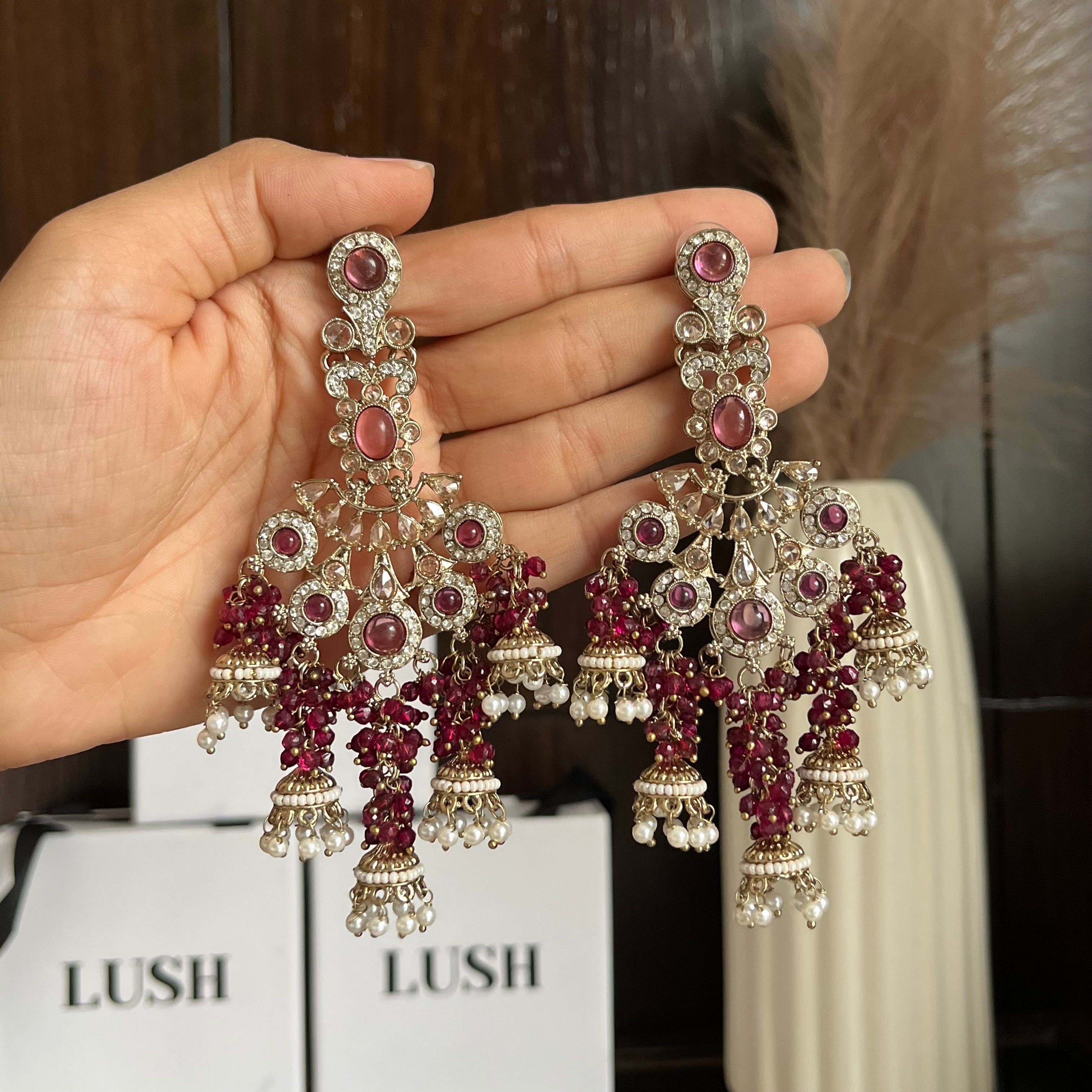 Zoya pearl cascade earrings