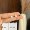 Solitaire golden studs (flat back)