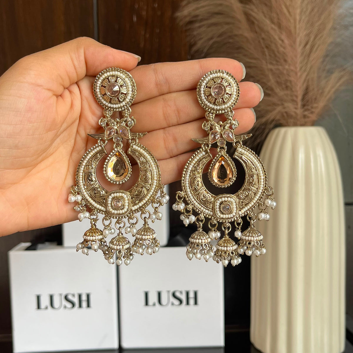 Noor chandbali earrings