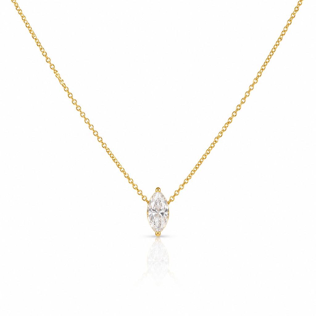 Marquise Solitaire Necklace
