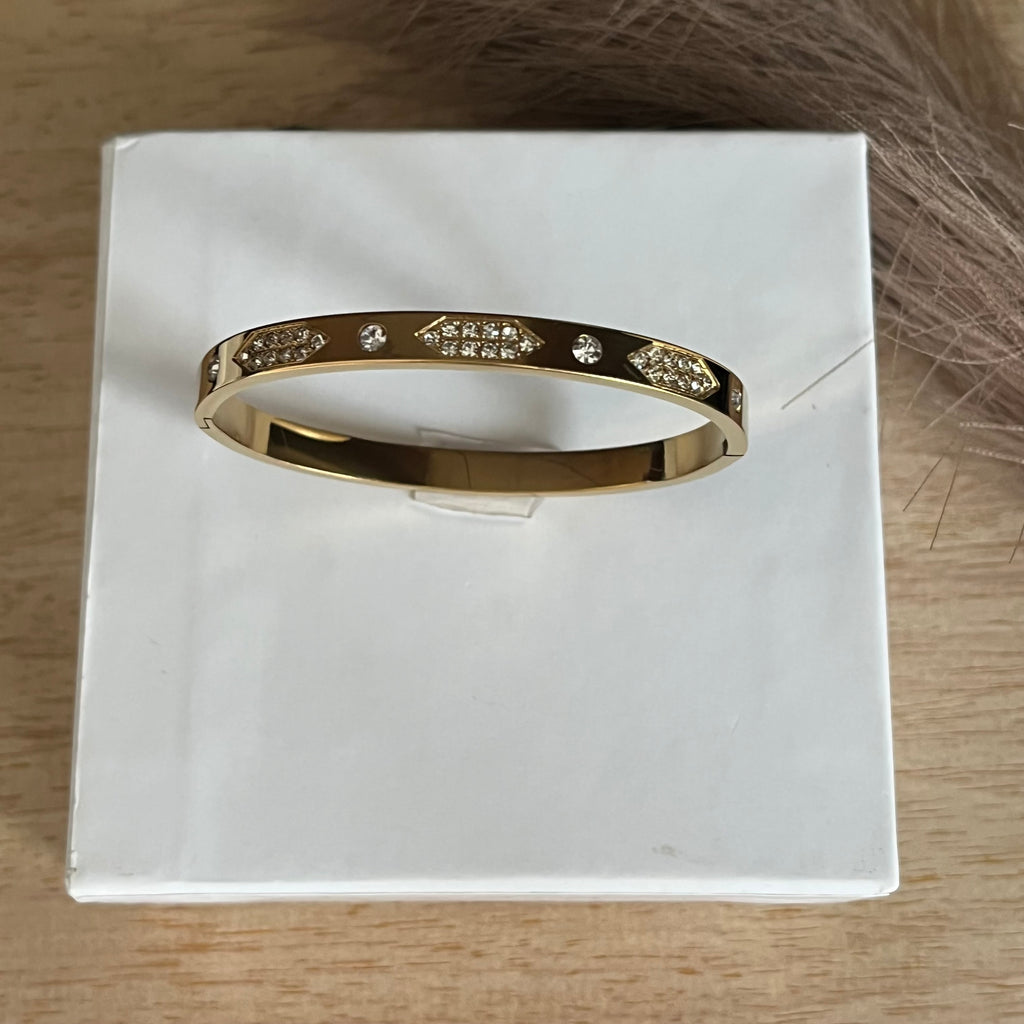Geometric Charm Bangle |Standard Size
